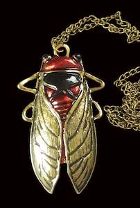 Big Cicada Bug Necklace