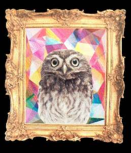 Fashion: Art of Owls Wooden Brooch