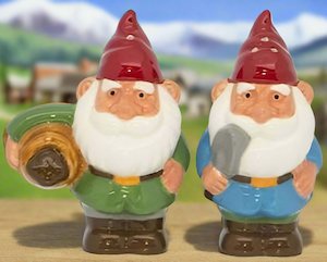 Salt Pepper Sets: SALE Gnomes Salt & Pepper Set