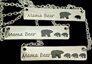 Mama Bear & Cubs Necklace