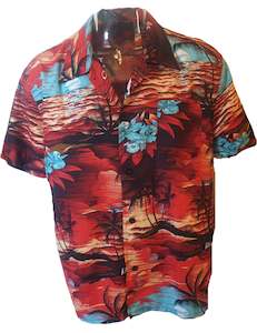 Tropical Red Sunset Shirt (2XL)