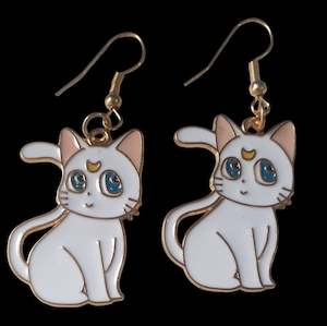 Sailor Moon Artemis Cat Hook Earrings