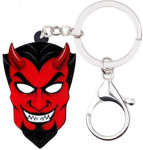 Devil Head Acrylic Keychain