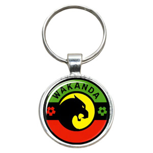 Keyrings Keychains: Black Panther Wakanda Keychain - SALE