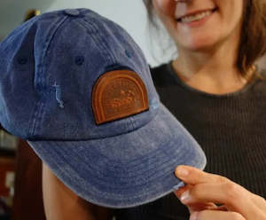 Baseball Caps Hats: Alien Nostomo - Distressed Denim Baseball Cap