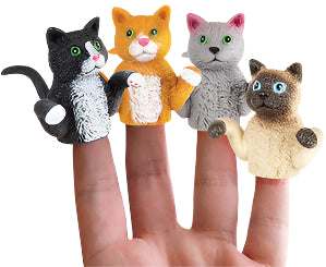 Sale: SALE Cat Finger Puppets - Set of 4