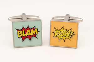 Cufflinks: Blam! Pow! Cufflinks