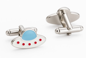 Cufflinks: UFO Spaceship Cufflinks