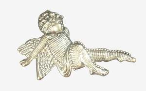 Christmas Collectables: Angel Cherub Brooch - Sitting