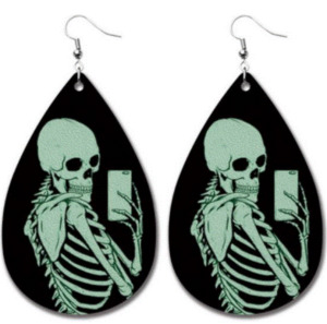 Under 20: Skeleton Teardrop Earrings - 3 Designs