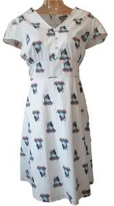 Dresses: Dangerfield Sailor Cat Cotton Dress (Sz 18/2XL)