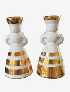 Vintage Swedish Lucia Pair of Ornaments