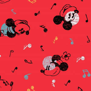 Fabric Textiles: SALE Fabric - Mickey Mouse Musical