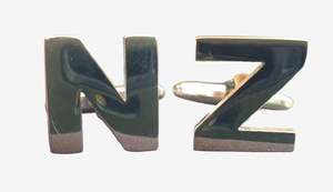 Cufflinks: Cufflinks - NZ Silver Letters