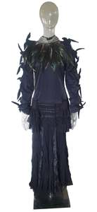 Wearable Art Costume Dress & Detachable Feather Details