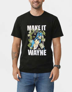 Mens Tees: Batman Make it Wayne T-Shirt (Large)