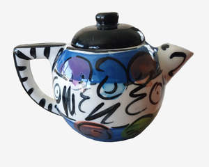 Tableware: Stage Artware Hand-Painted Teapot – NZ Studio Pottery
