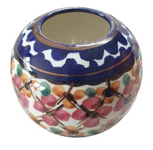 Vintage Dutch Majolica Hand-Painted Vase (c.1950s)