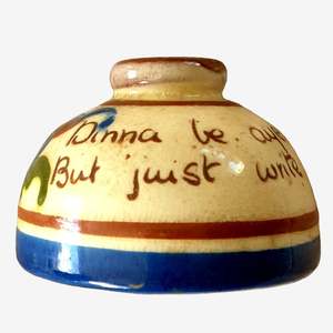 Scottish Motto Ware Spill Vase (Early 20th Century)