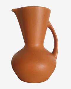 Tableware: Laurel of California Speckled Pumpkin Vase (1950s)