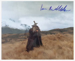 Lord Of The Rings Hobbit: Ian McKellen Signed Gandalf Photo – The Fellowship of the Ring (2001)