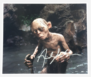 Lord Of The Rings Hobbit: Andy Serkis Signed Gollum Photo – The Lord of the Rings (2003)