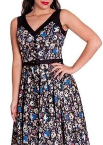 Hell Bunny Tattoo Art Vintage Dress (Large)