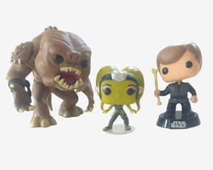 Funko Pop Vinyls: Star Wars Rancor, Luke & Oola OOB Pop Vinyl Set (2015)