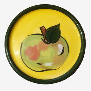 Taupo NZ Apple Plate – Hand Painted Retro Kitchen Decor