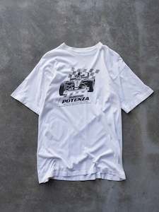Surf And Skate: Vintage 1998 White Bridgestone Potenza F1 Tee (S)