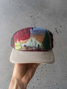 Vintage Four Roses Bourbon Trucker Hat