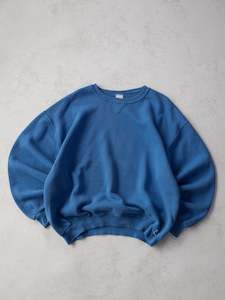 Russell Blanks: Vintage Russell Blank Sky Blue Sweatshirt (XL)