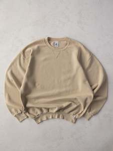 Russell Blanks: Vintage Russell Blank Buttercream Sweatshirt (2XL)