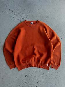 Russell Blanks: Vintage Russell Blank Burnt Orange Sweatshirt (XL)