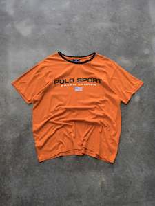 Vintage Orange Polo Sport Ralph Lauren Tee (L)