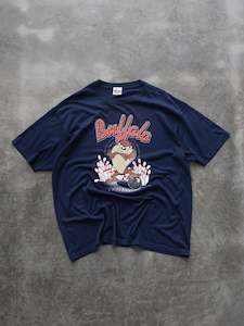 Vintage 1996 Navy Looney Tunes Buffalo Tee (2XL)
