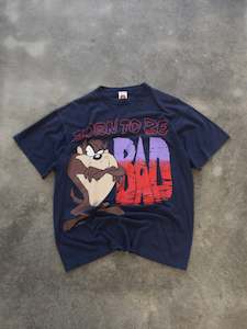 Vintage Navy Born To Be Bad Taz Tee (XL)