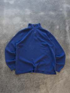 Vintage Blue Polo Ralph Lauren Quarter Zip Knit (L)
