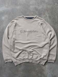 Champion: Vintage Beige Champion Sweatshirt (XL)