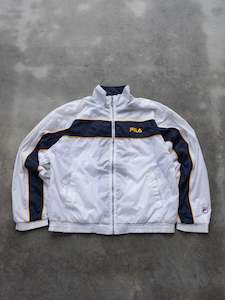 Vintage White Fila Track Jacket (L)