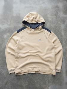 Fila: Vintage Beige Fila Panel Hoodie (L)