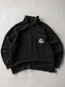 Fila: Vintage Fila Quarter Zip Pocket Sweatshirt (XL)