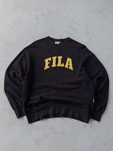 Fila: Vintage Fila Spellout Sweatshirt (L)