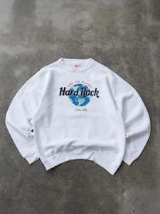 Hard Rock Cafe: Vintage 1991 Hard Rock Cafe Dallas Sweatshirt (L)