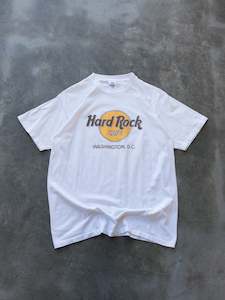 Hard Rock Cafe: Vintage White Hard Rock Cafe Washington D.C. Tee (XL)