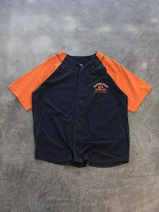 Vintage Navy Nautica Button Tee (M)