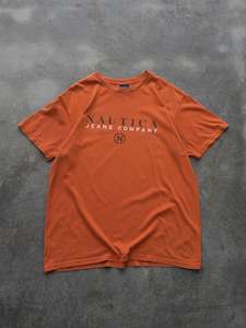 Vintage Orange Nautica Jeans Company Tee (M)