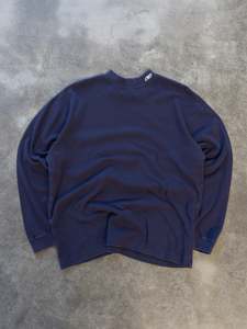 Vintage Sale: Vintage Navy Reebok Mock Neck Long Sleeve (M)