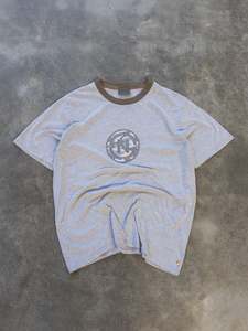 Vintage Grey Nautica Jeans Co. Ringer Tee (L)