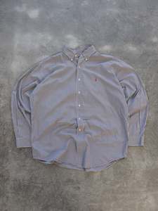 Vintage Black Check Ralph Lauren Shirt (L)